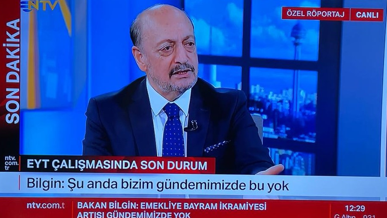 Bakan Bilgin 'EYT gündemimizde yok' dedi