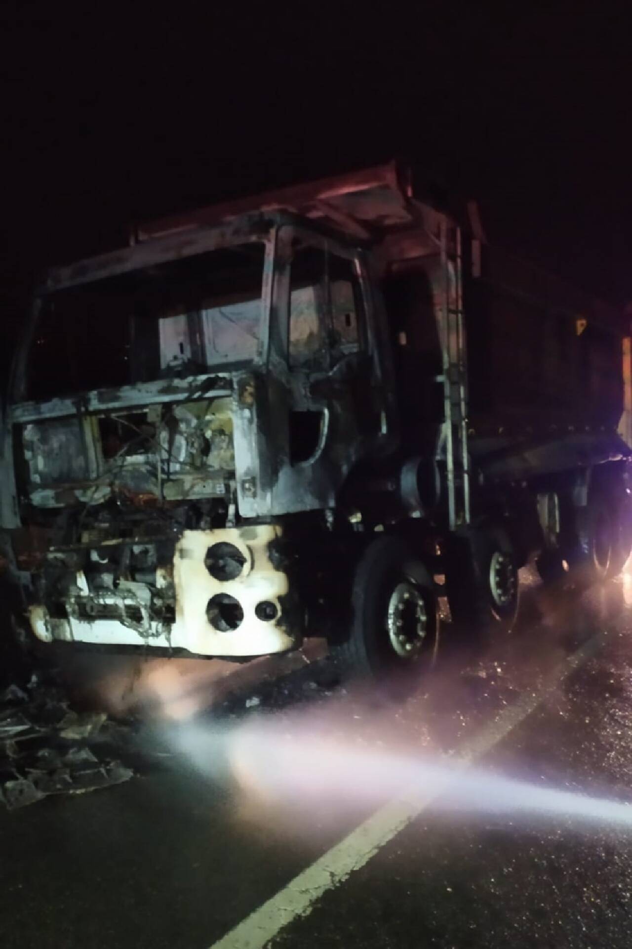 Elazığ'da seyir halindeki tırda çıkan yangın hasara yol açtı