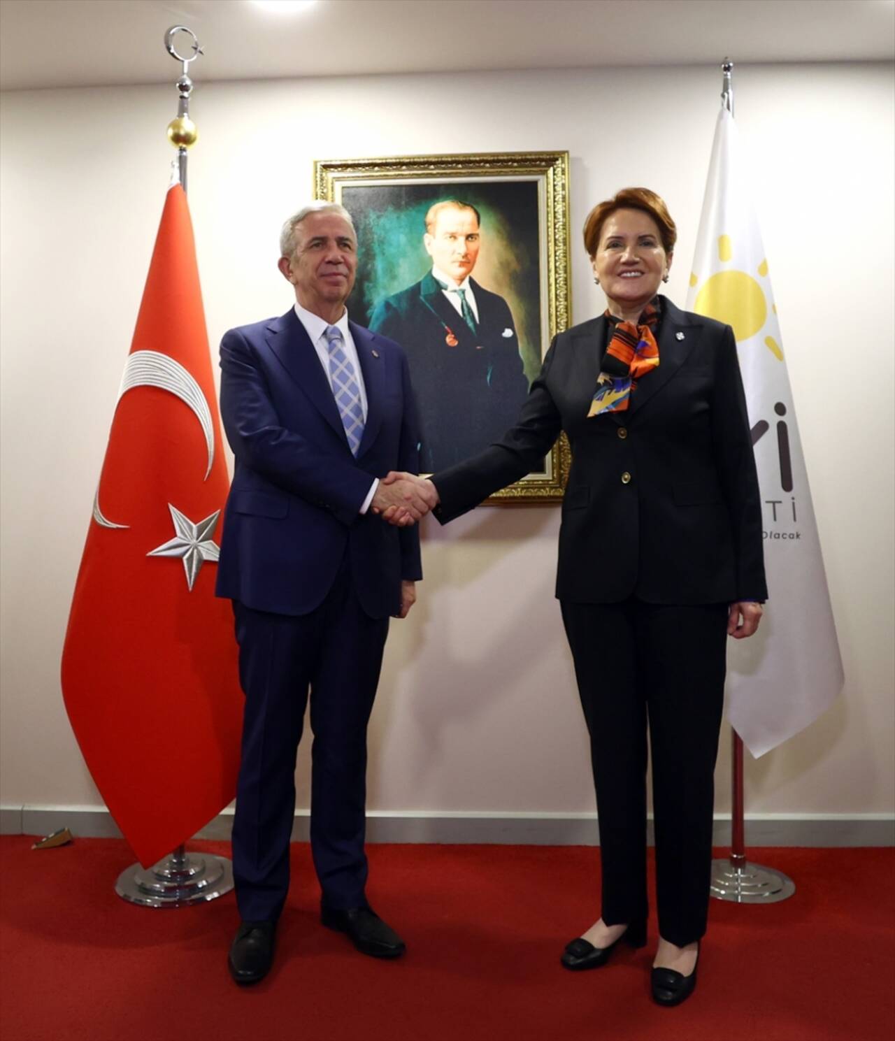 İYİ Parti Genel Başkanı Akşener, ABB Başkanı Yavaş'ı kabul etti