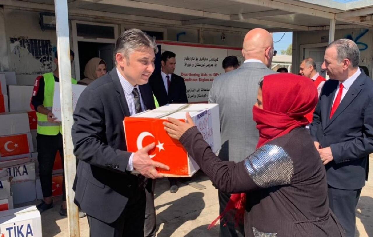 TİKA'dan Erbil'de ihtiyaç sahibi ailelere ramazan yardımı