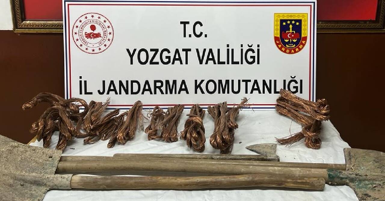 Yozgat'ta kablo hırsızlığı şüphelisi 2 kişi tutuklandı