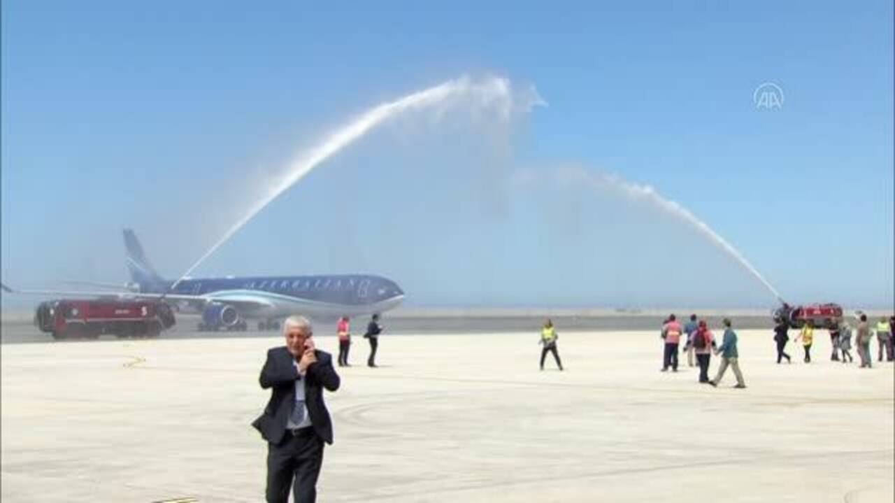 Erdoğan ve Aliyev'i taşıyan uçaklar Rize-Artvin Havalimanı'na indi