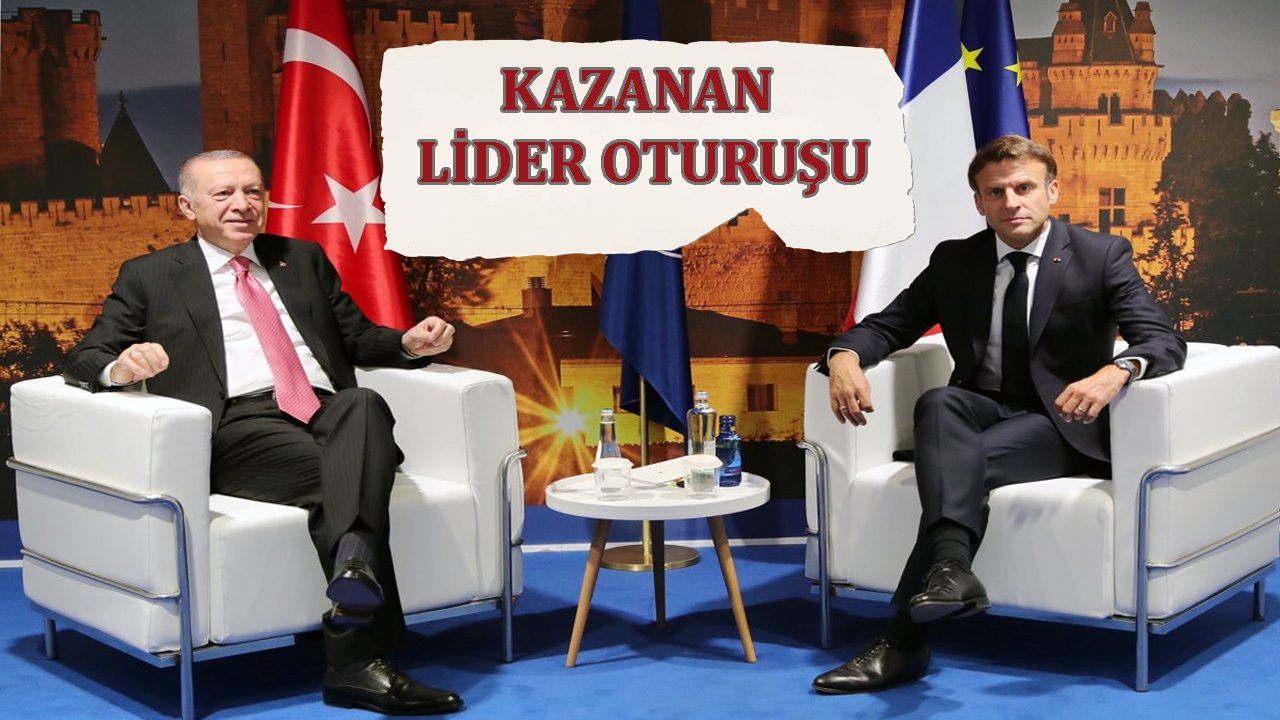 Cumhurbaşkanı Erdoğan'dan kazanan lider oturuşu