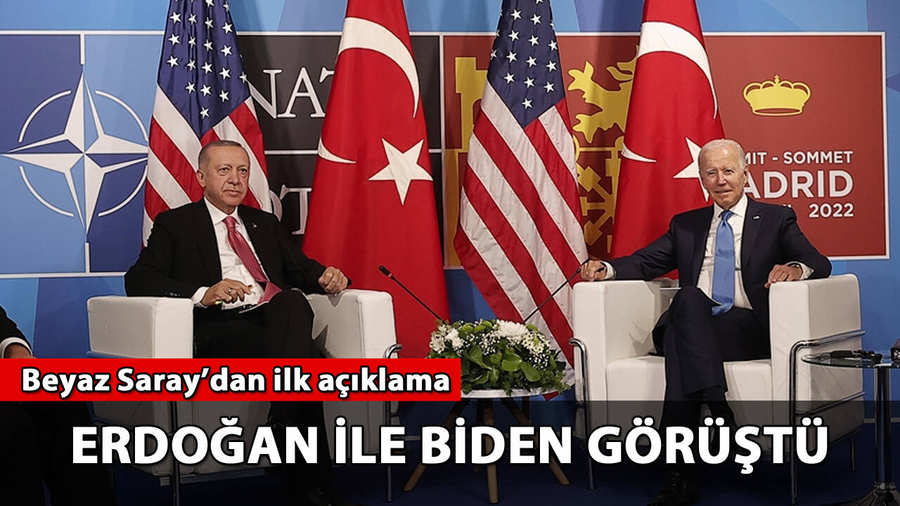 Cumhurbaşkanı Erdoğan ile ABD Başkanı Biden görüştü! İlk açıklama Beyaz Saray'dan!