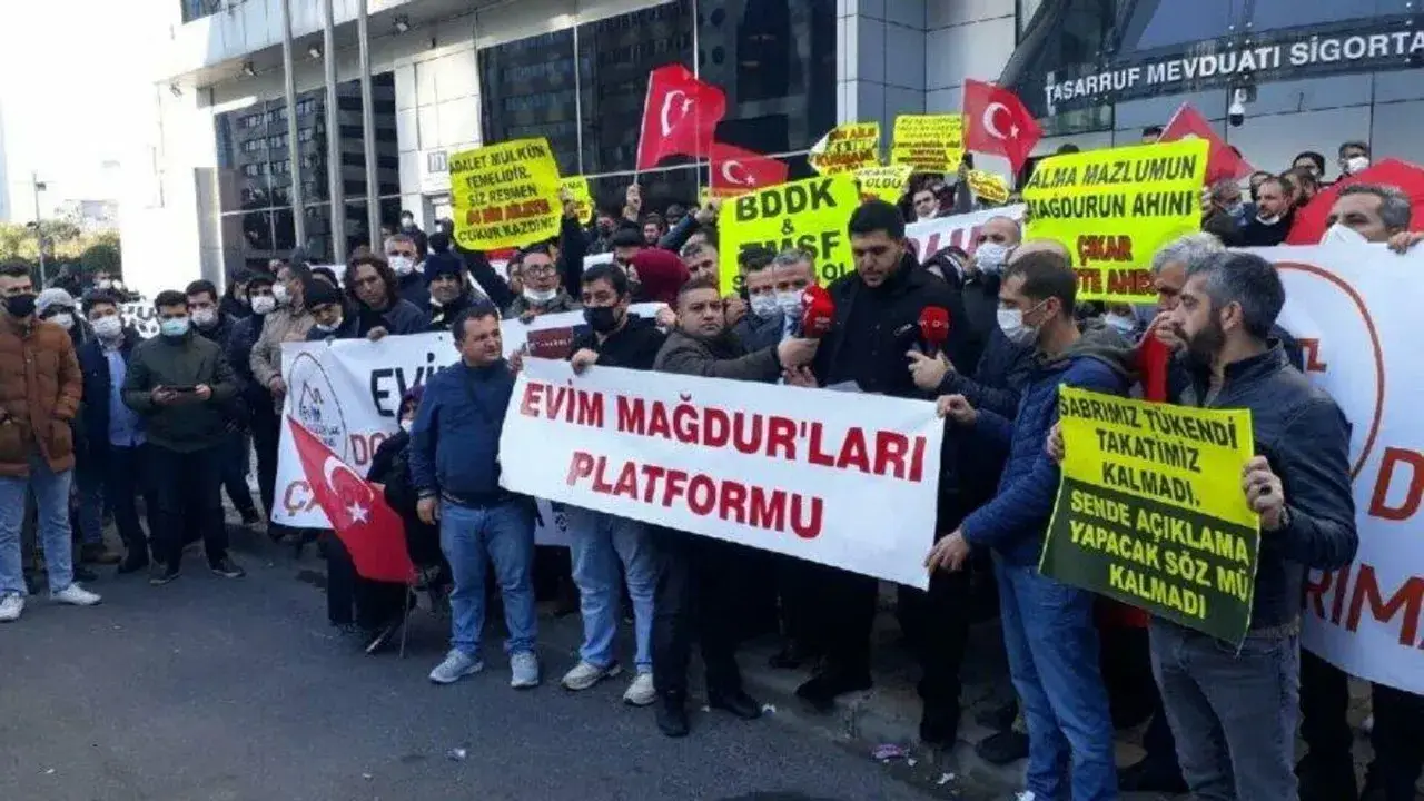 Evim mağdurları adalet istiyor, haklarını istiyor