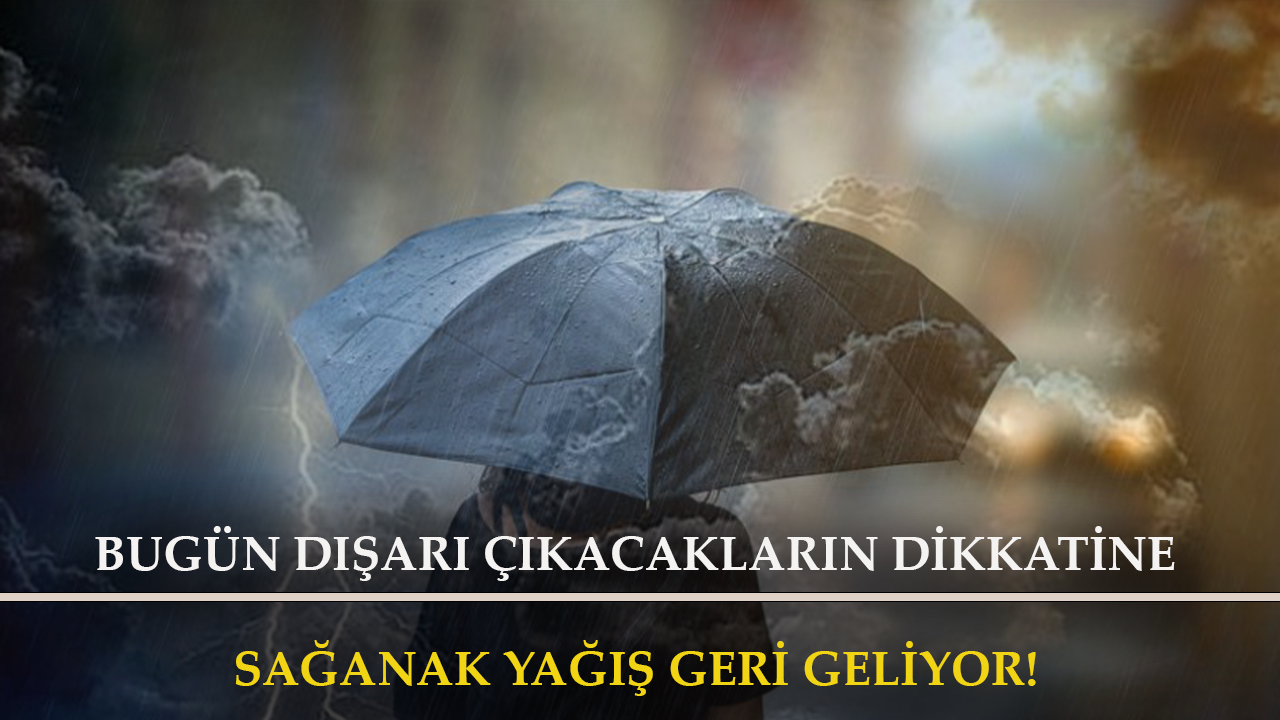 Meteoroloji uyardı! Bugün şiddetli yağışlara dikkat