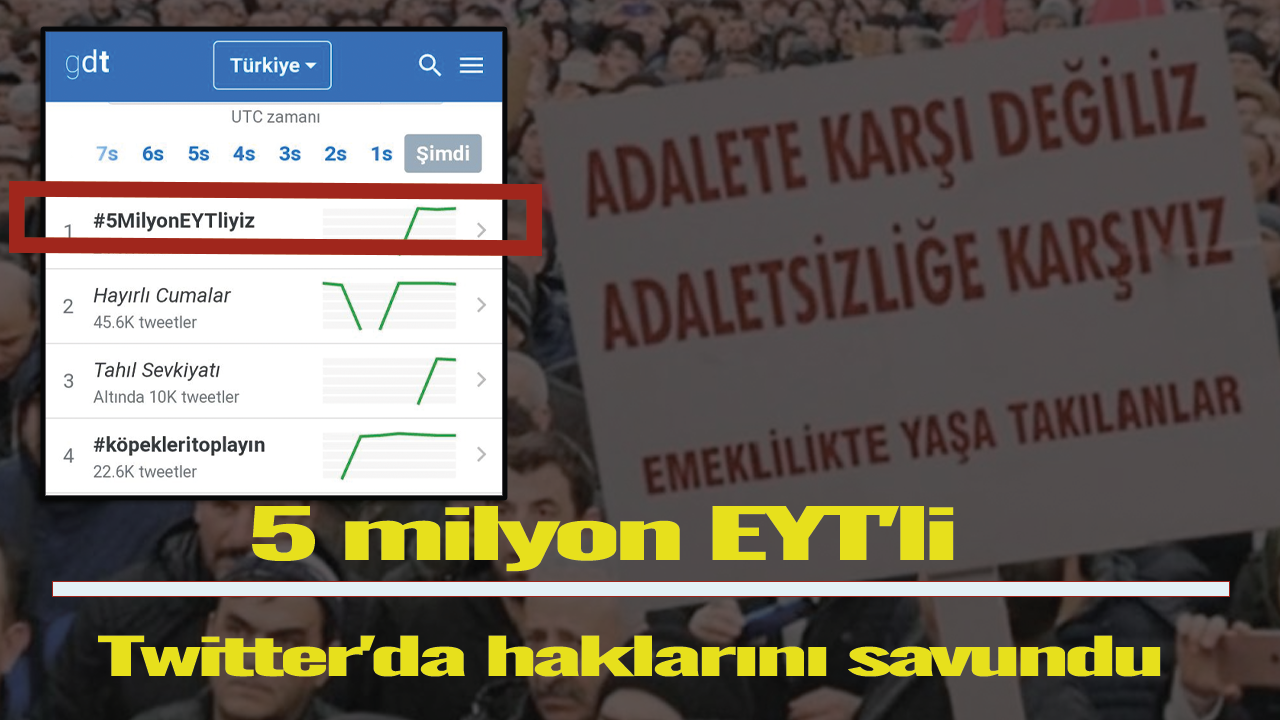 5 milyon EYT'li Twitter'da haklarını savundu