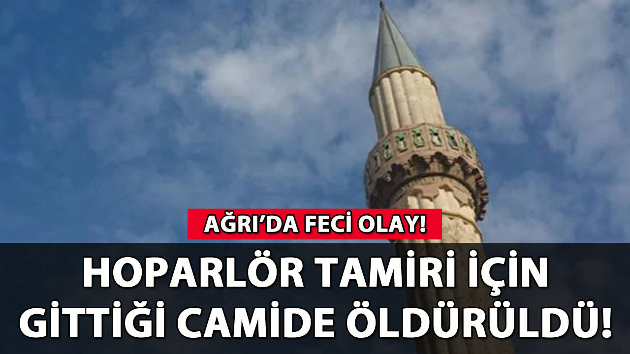 Hoparlör tamiri için gittiği camide öldürüldü!