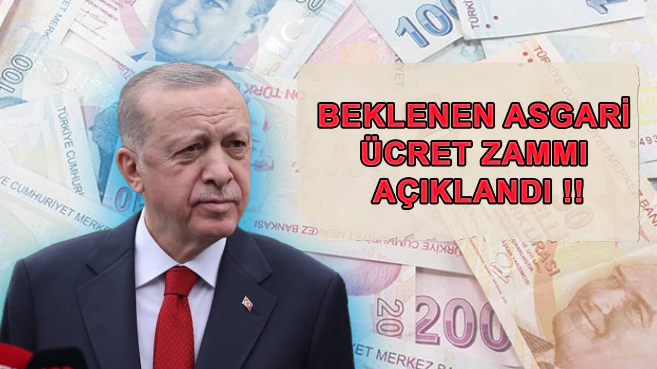 Cumhurbaşkanı Erdoğan asgari ücret zammını açıkladı! Asgari ücret 5500 TL oldu