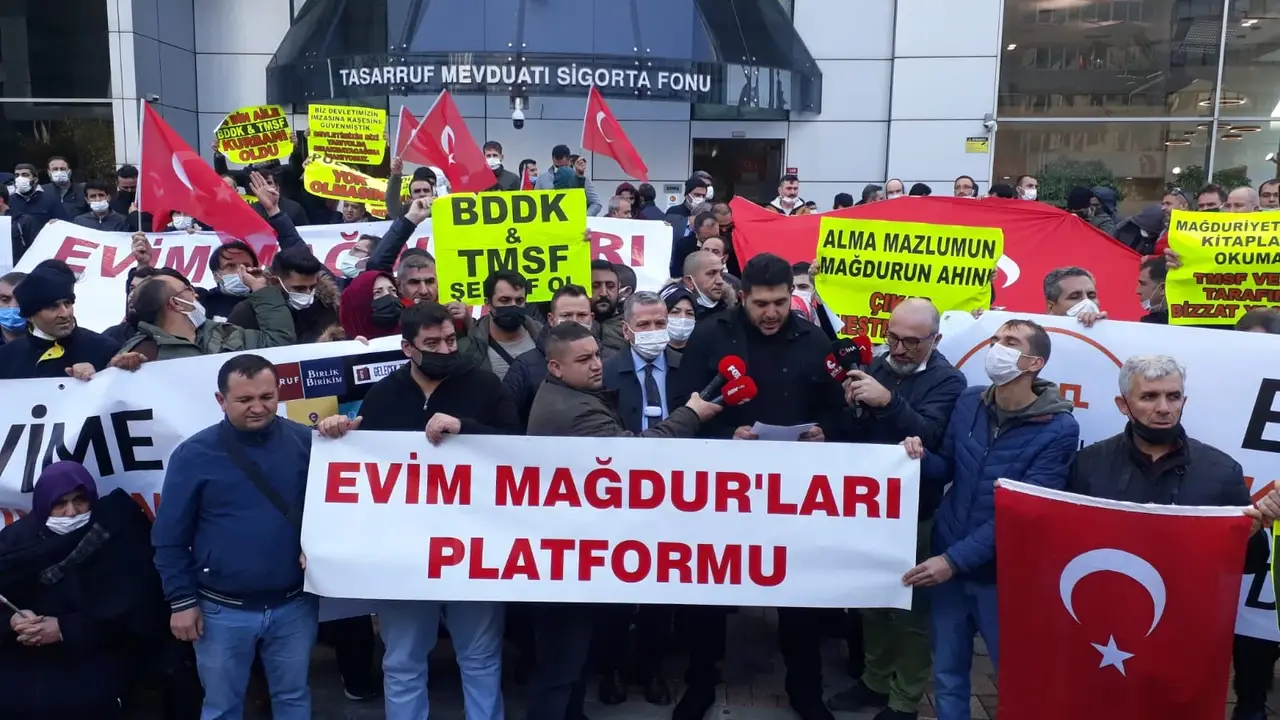 Evim mağdurları sadaka değil kendi paralarını istiyor!