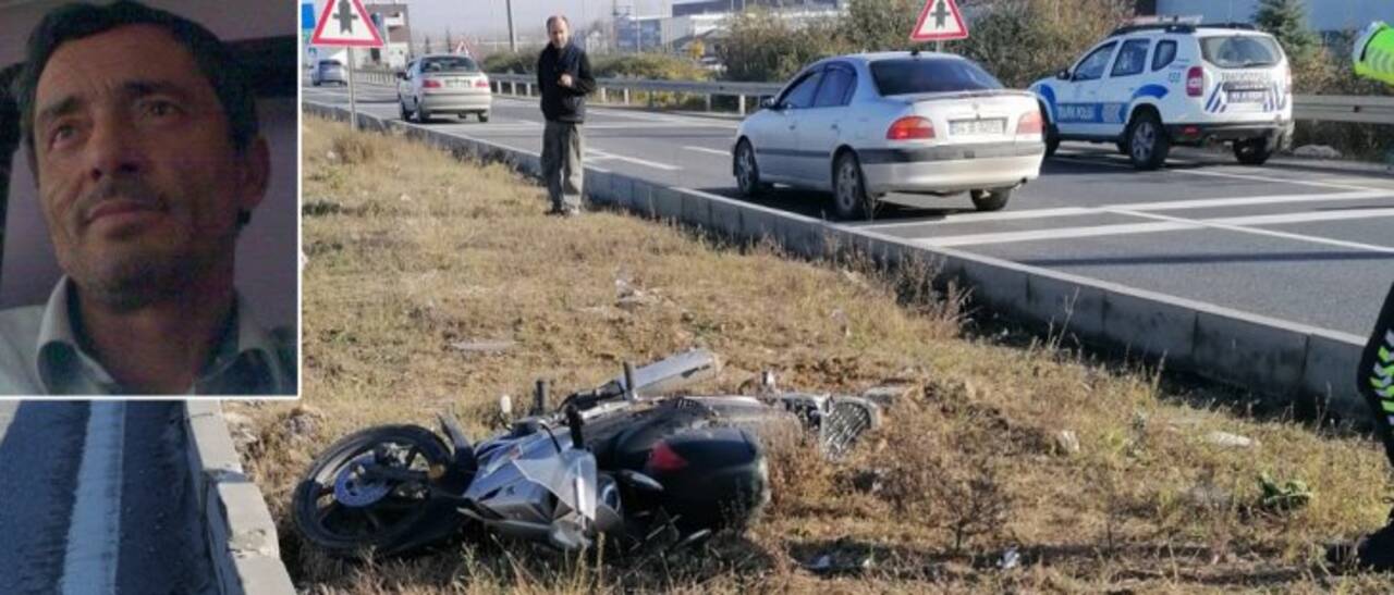 Tekirdağ'da refüje çarpan motosikletin sürücüsü öldü