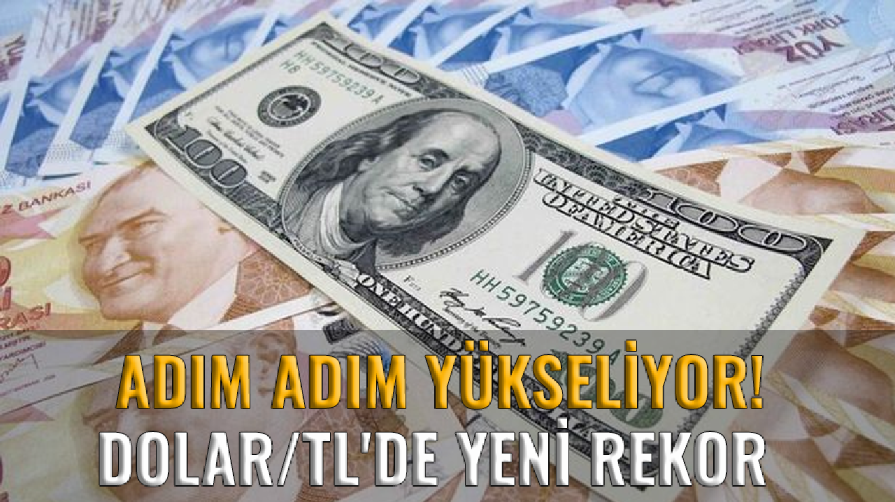 Adım adım yükseliyor: Dolar/TL'de yeni rekor