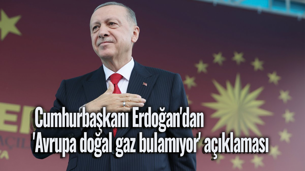 Cumhurbaşkanı Erdoğan'dan 'Avrupa doğal gaz bulamıyor' açıklaması