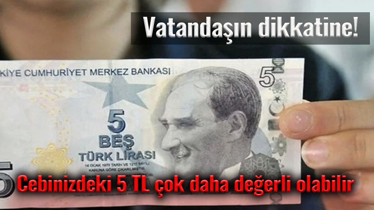 Dikkat! Cebinizdeki 5 TL çok daha değerli olabilir