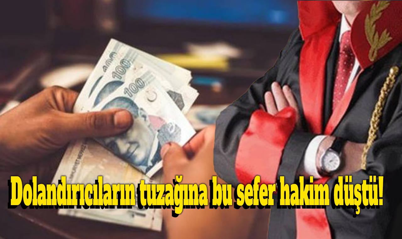 Profesyonel dolandırıcıların tuzağına bu sefer hakim düştü!