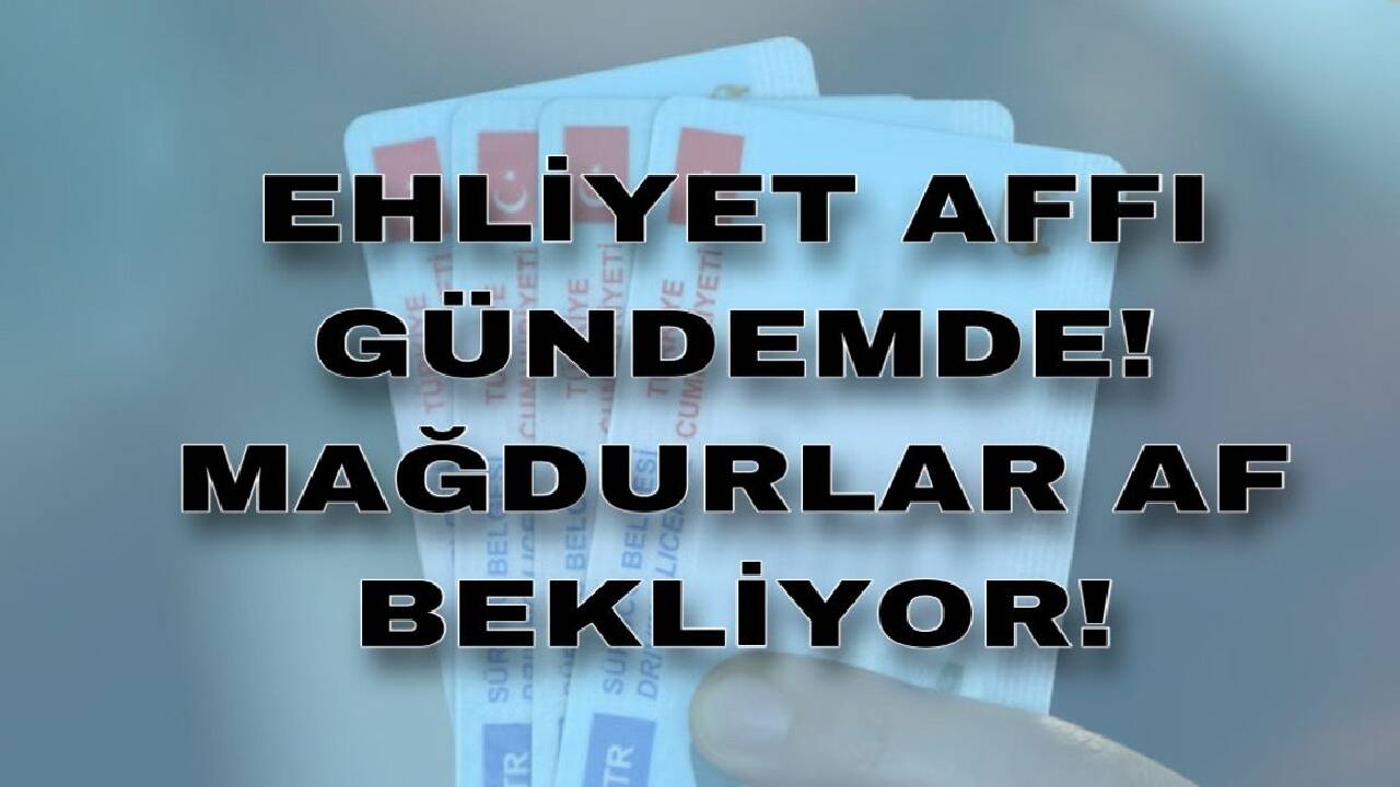 Ehliyet affı gündemde! Mağdurlar af istiyor!