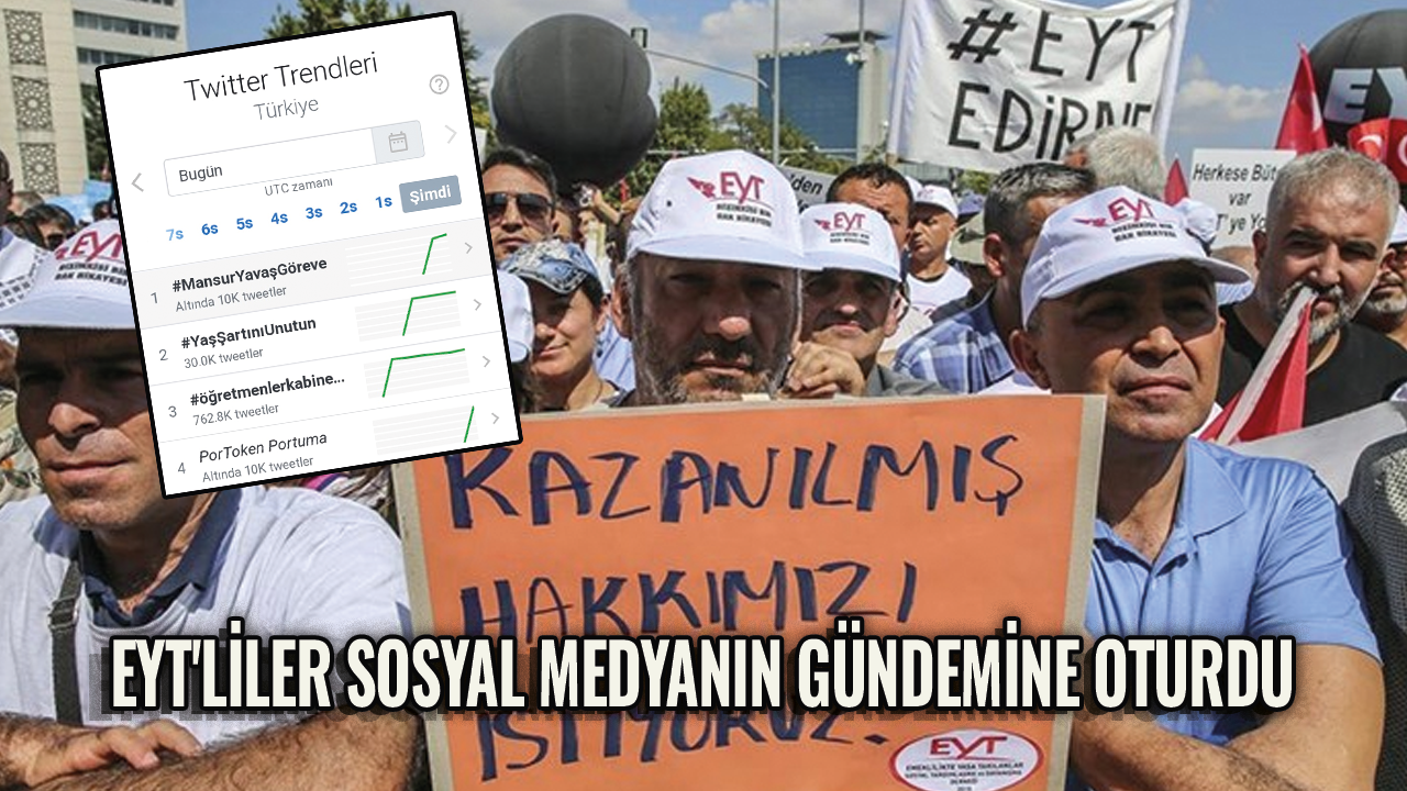 EYT'liler sosyal medyanın gündemine oturdu