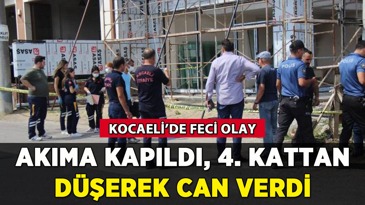 Elektrik akımına kapıldı, 4. kattan düşerek can verdi