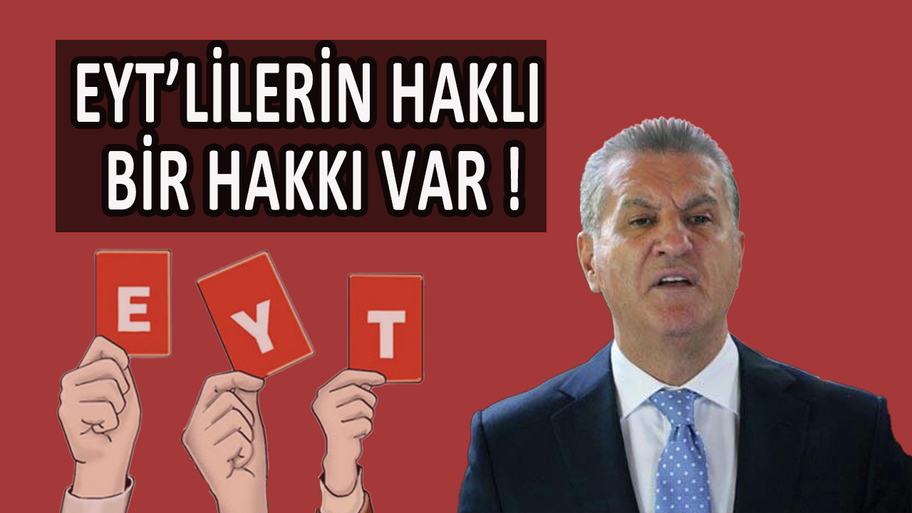 Mustafa Sarıgül: EYT'lilerin haklı bir hakkı var