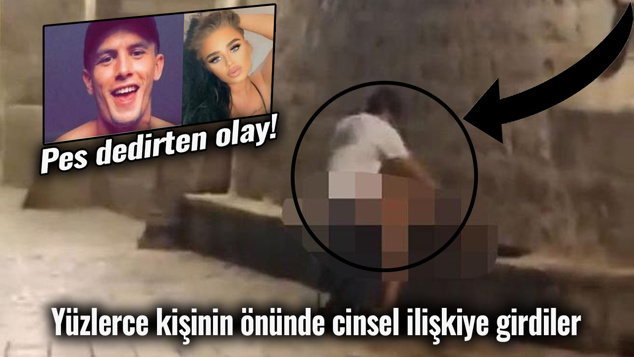 Pes dedirten olay!  Şehir merkezinde yüzlerce kişinin önünde cinsel ilişkiye girdiler