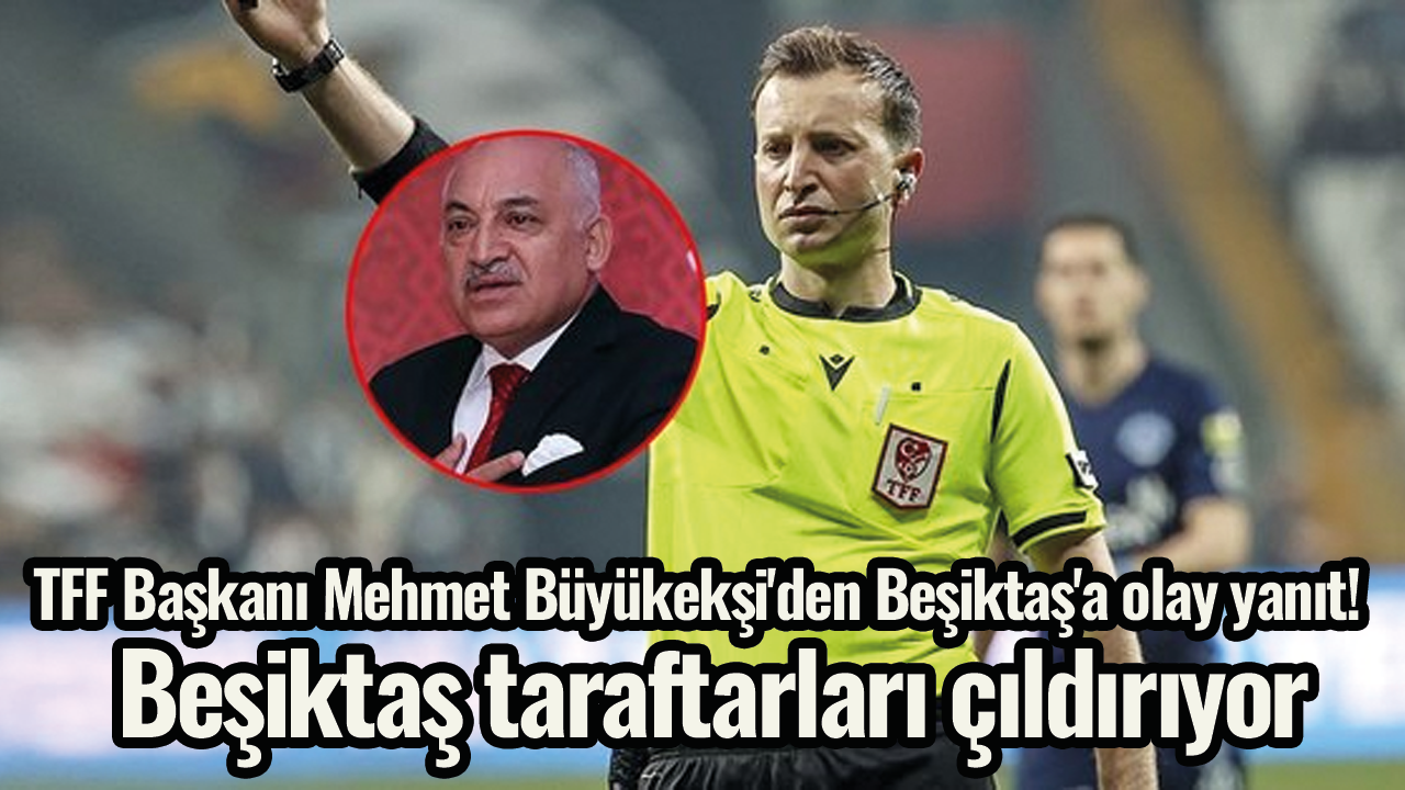 TFF Başkanı Mehmet Büyükekşi'den Beşiktaş'a olay yanıt! Beşiktaş taraftarları çıldırıyor