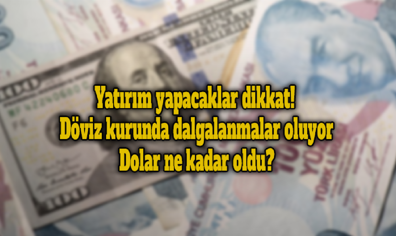 Yatırım yapacaklar dikkat! Döviz kurunda dalgalanmalar oluyor