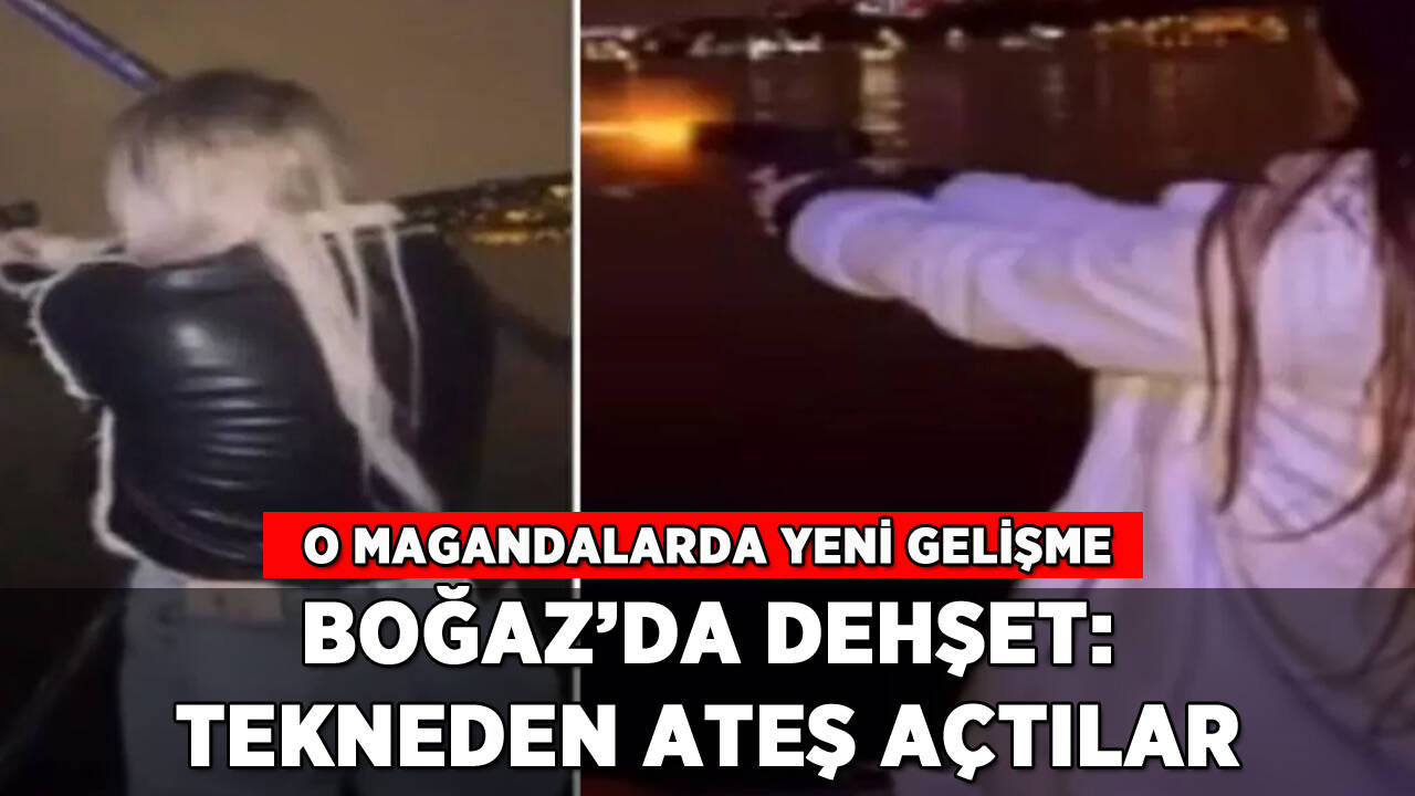 Boğaz'da maganda dehşeti: Tekneden tabancayla ateş ettiler