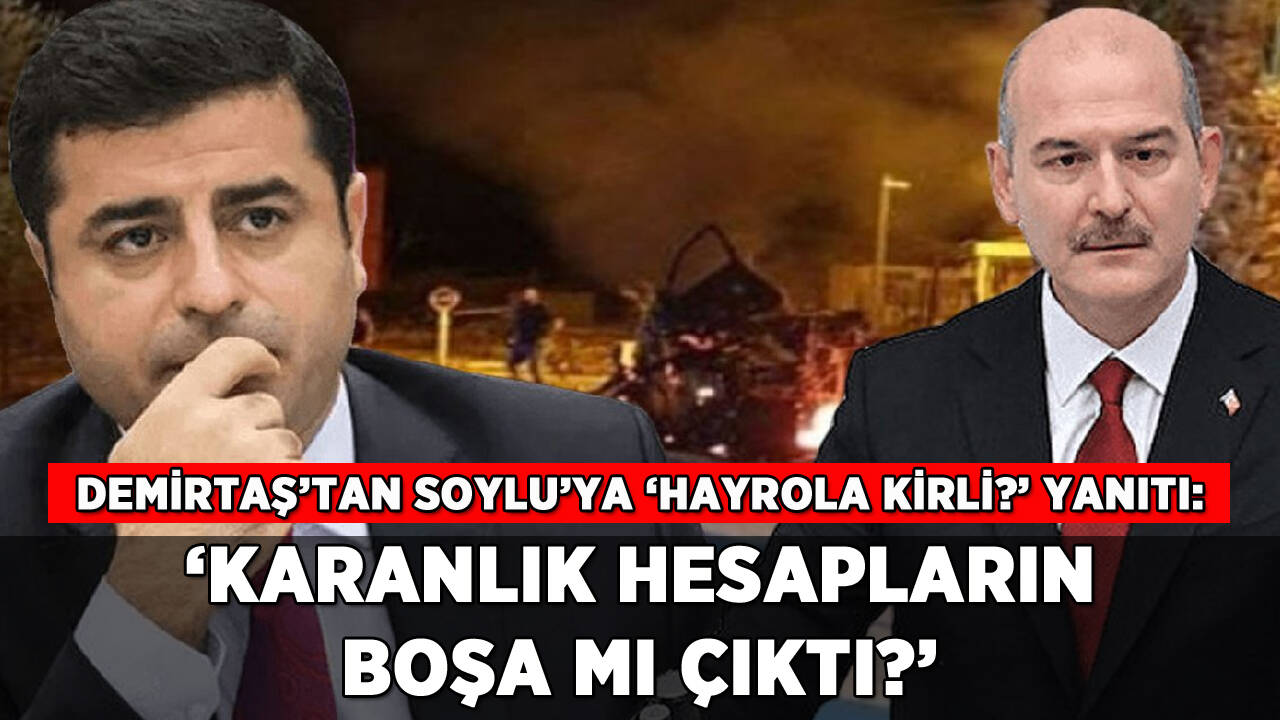 Demirtaş'tan Bakan Soylu'ya 'Hayrola Kirli?' yanıtı