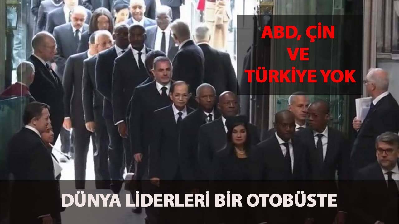 Dünya liderleri bir otobüste; ABD, Çin ve Türkiye yok!