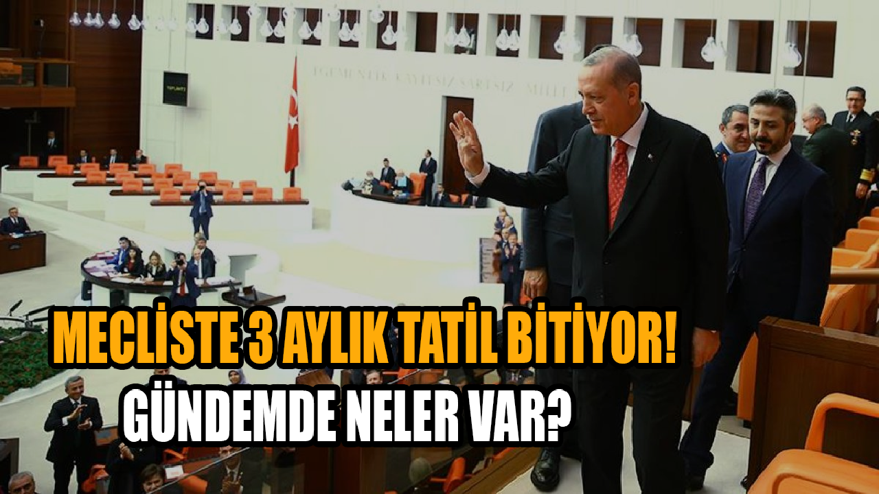 Mecliste 3 aylık tatil bitiyor! Gündemde neler var?