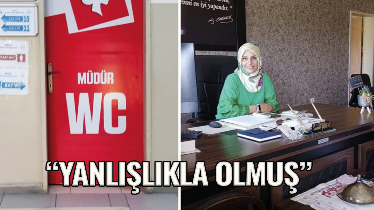 Milli Eğitim Müdürlüğü’nden ‘Müdür WC’ açıklaması