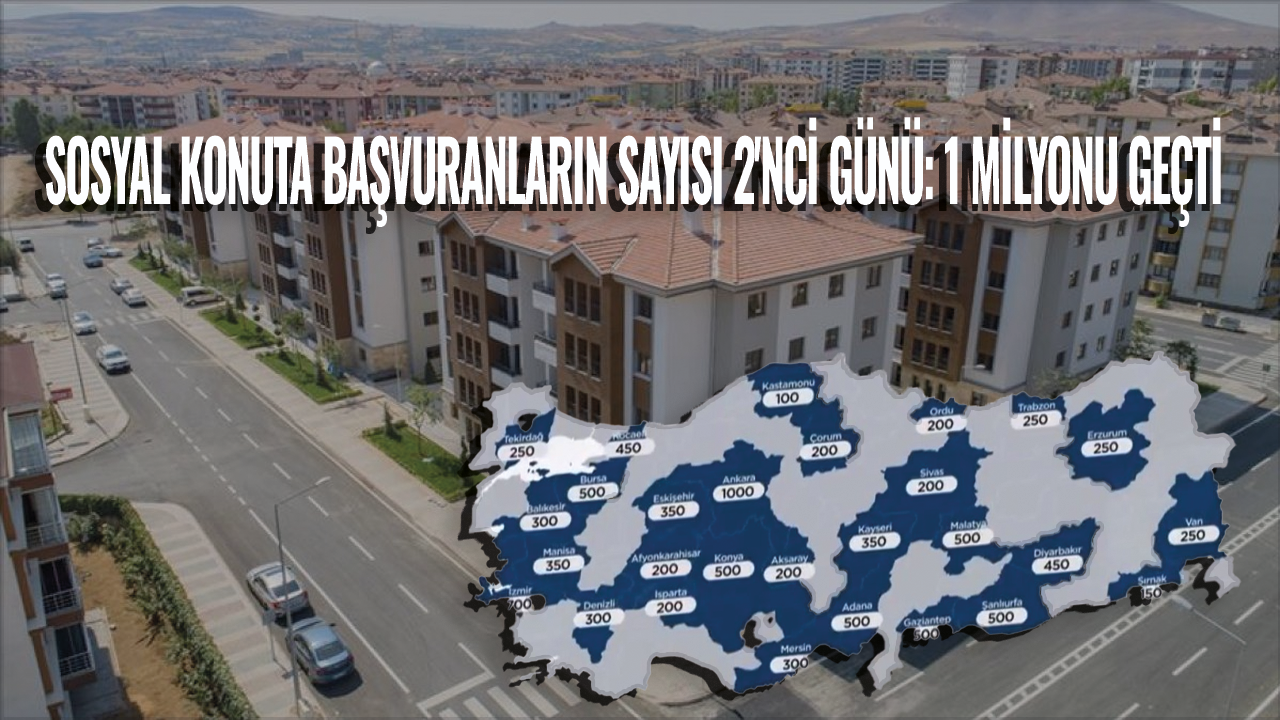 Sosyal konuta başvuranların sayısı 2'nci günü: 1 milyonu geçti