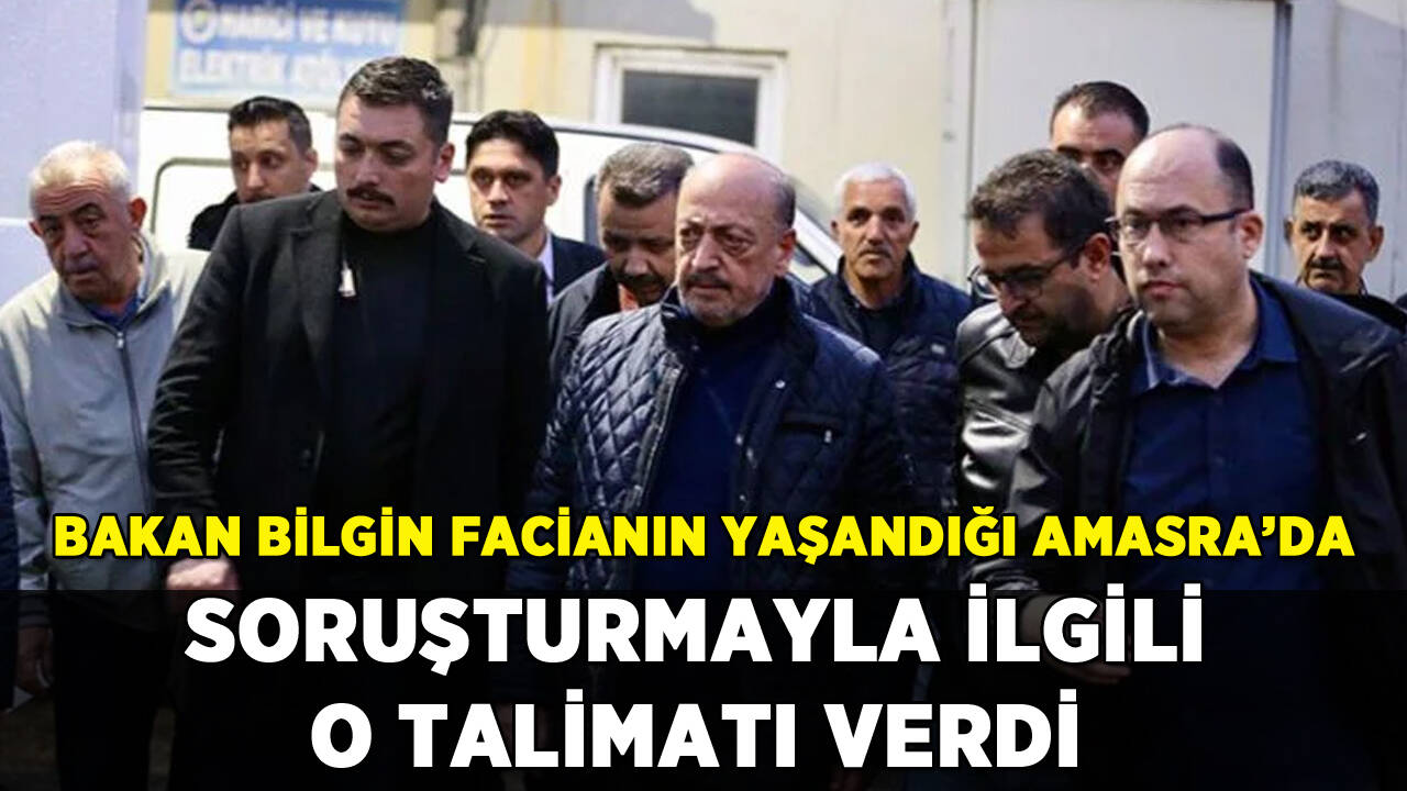 Bakan Bilgin Bartın'da: Soruşturmayla ilgili o talimatı verdi