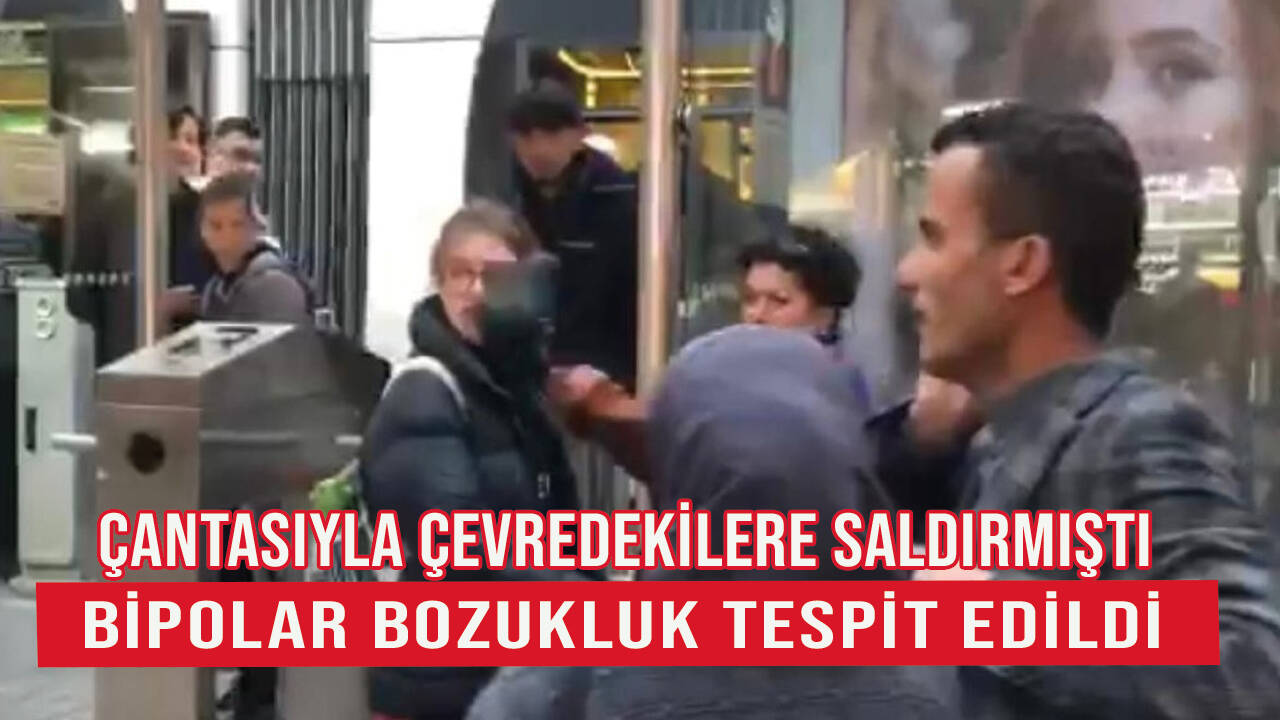 Çantasıyla çevresine saldıran kadın hakkında yeni gelişme