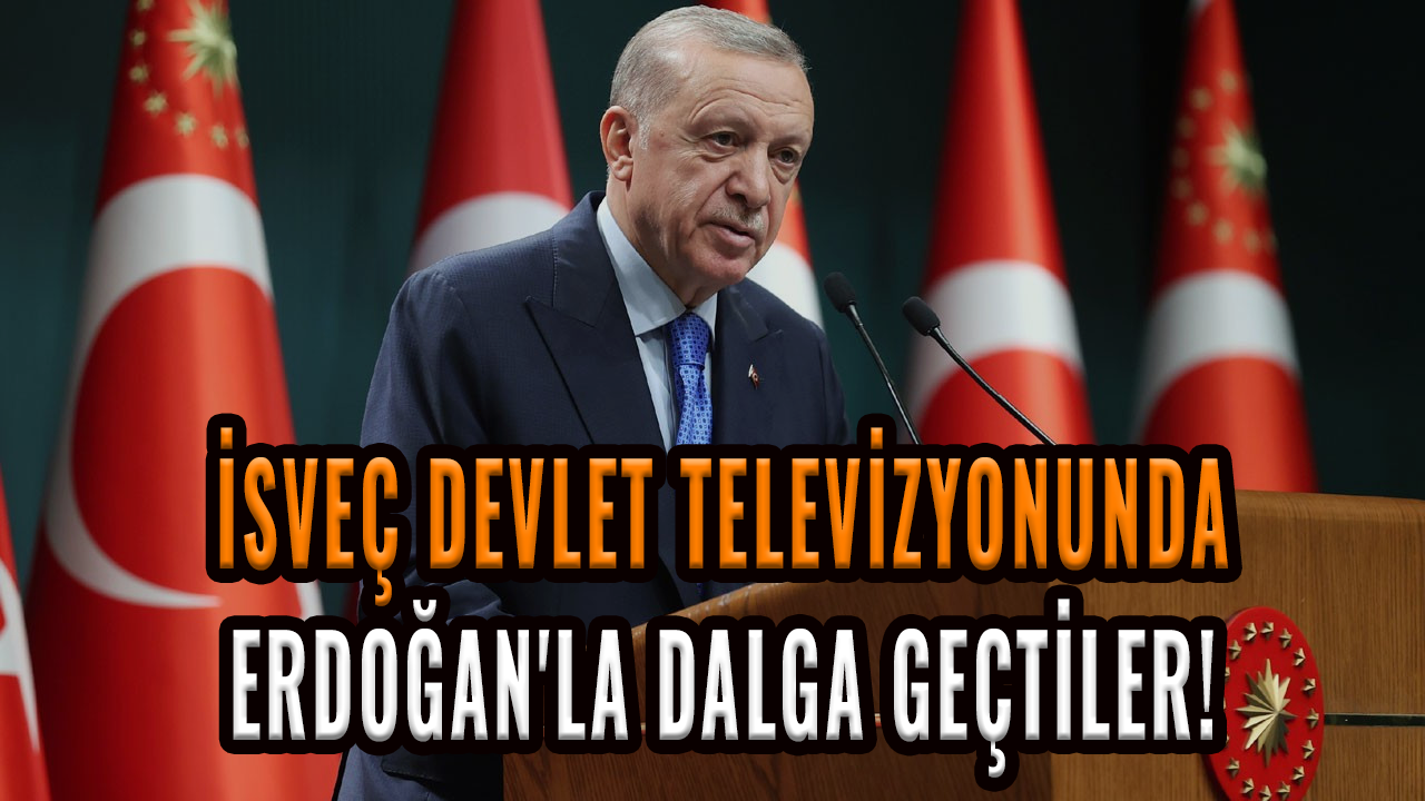 Devlet televizyonunda Cumhurbaşkanı Erdoğan'la dalga geçtiler!