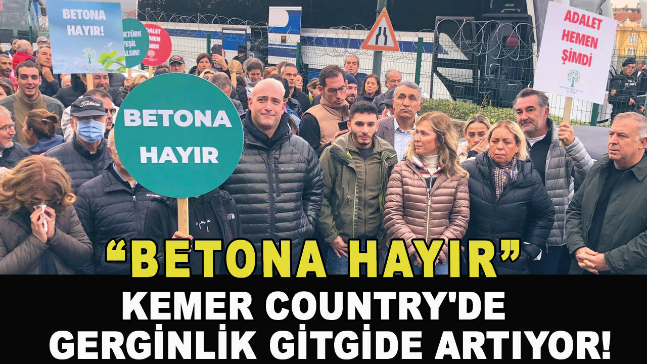 Kemer Country'de gerginlik gitgide artıyor! Twitter'da gündeme taşıdı