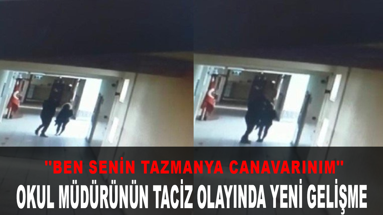 Okul müdürünün taciz olayında yeni gelişme: ''Ben senin tazmanya canavarınım''