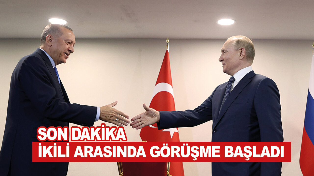 Son dakika... Erdoğan ve Putin'in Astana'daki görüşmesi başladı