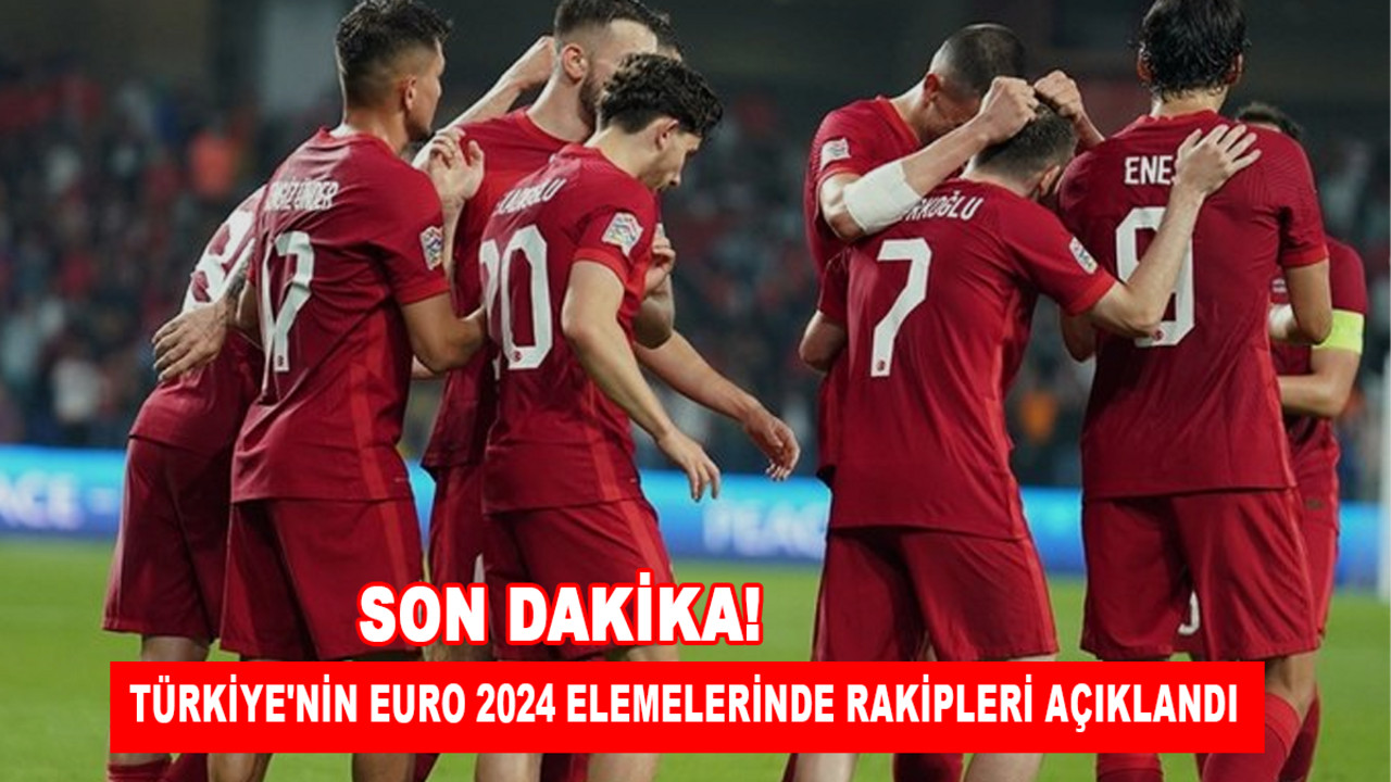 Son Dakika! Türkiye'nin EURO 2024 elemelerinde rakipleri açıklandı