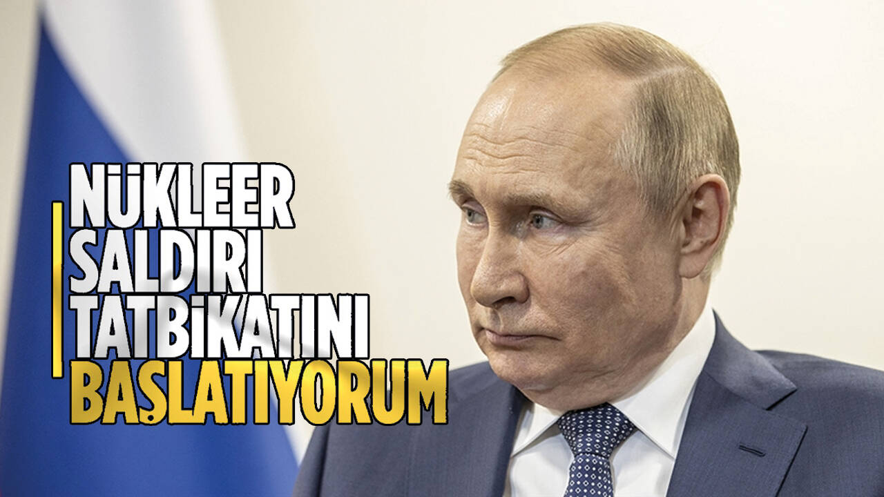 Vladimir Putin, nükleer saldırı tatbikatını denetledi