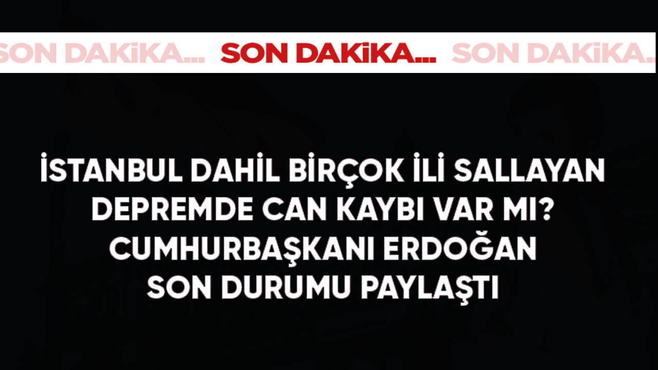 5.9'luk Düzce depreminde can kaybı var mı? Son durumu Cumhurbaşkanı Erdoğan paylaştı