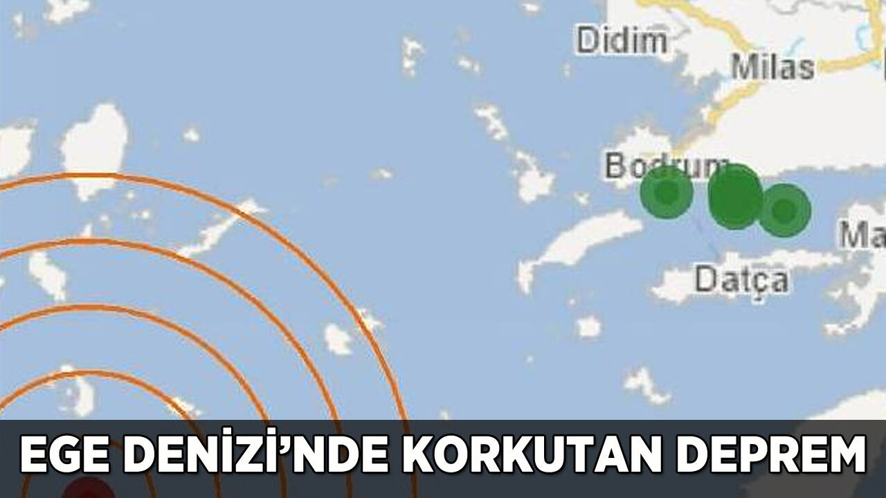 Ege'de korkutan deprem