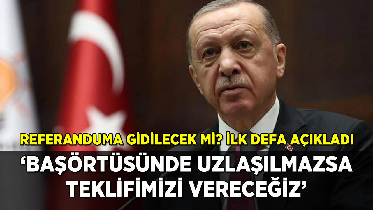 Cumhurbaşkanı Erdoğan'dan referandumla ilgili farklı çıkış