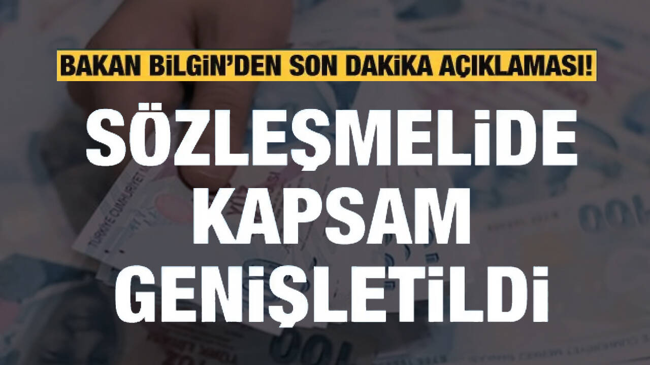 Son dakika! Sözleşmeli personeller için kapsam genişletildi