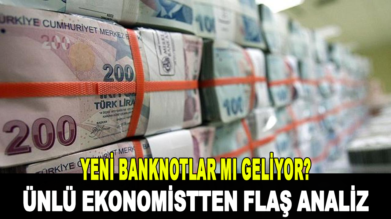 Ünlü ekonomist açıkladı: Yeni banknotlar mı geliyor?