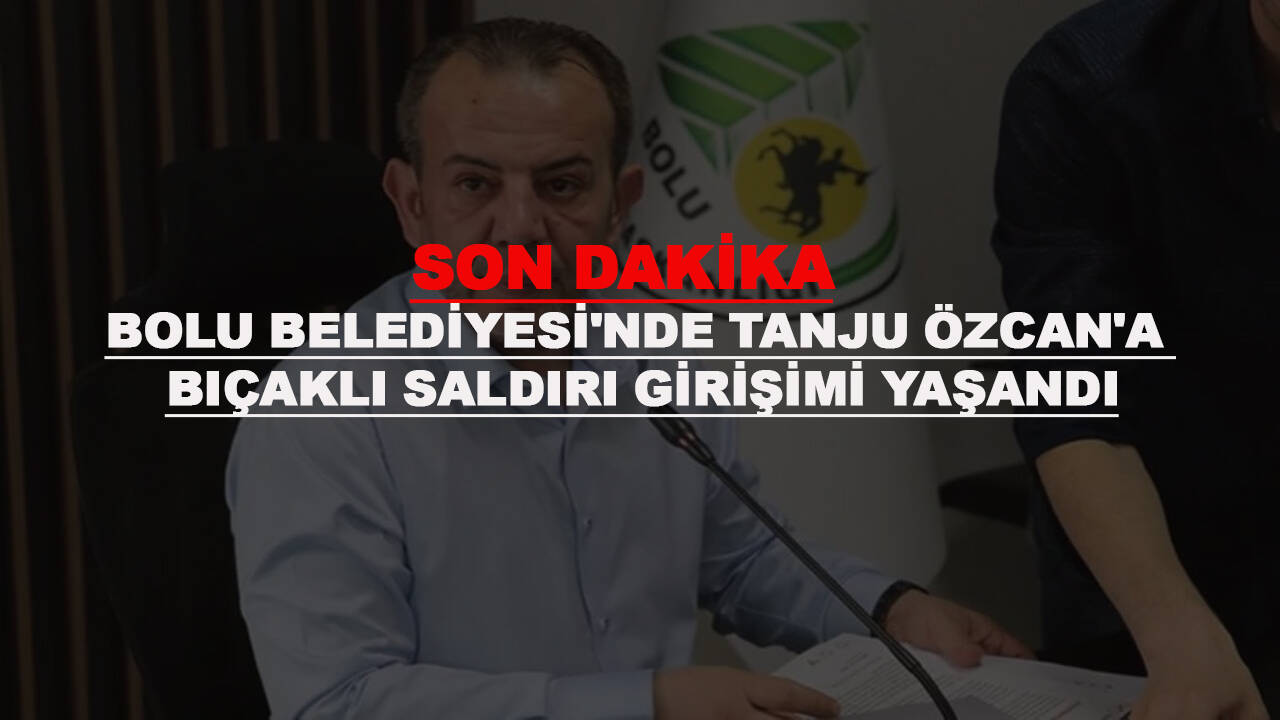 Belediye binasında Tanju Özcan'a bıçaklı saldırı