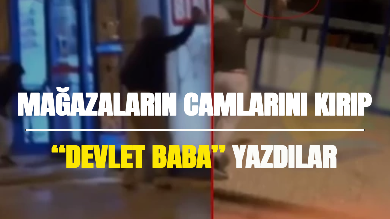 BİM-MHP gerginliğinde son nokta! Camlarını kırıp "Devlet Baba" yazdılar