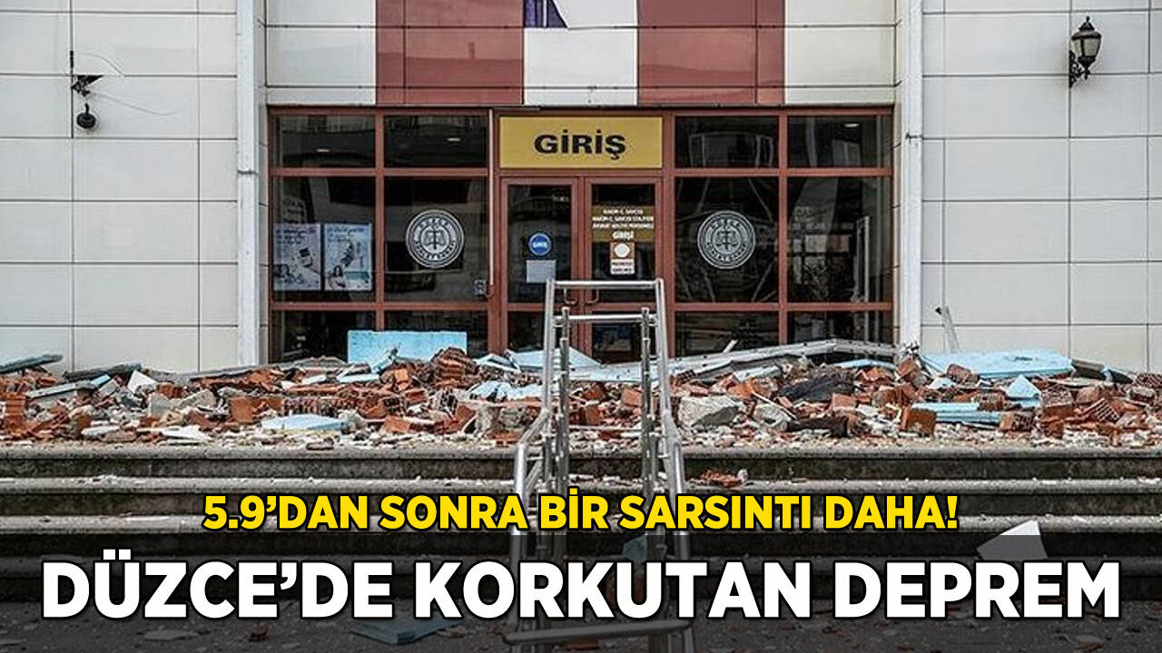 Düzce'de korkutan deprem