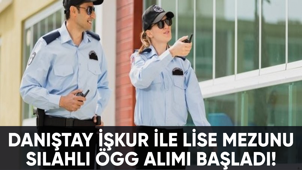 Danıştay'dan İŞKUR ile lise mezunu silahlı ÖGG iş ilanı