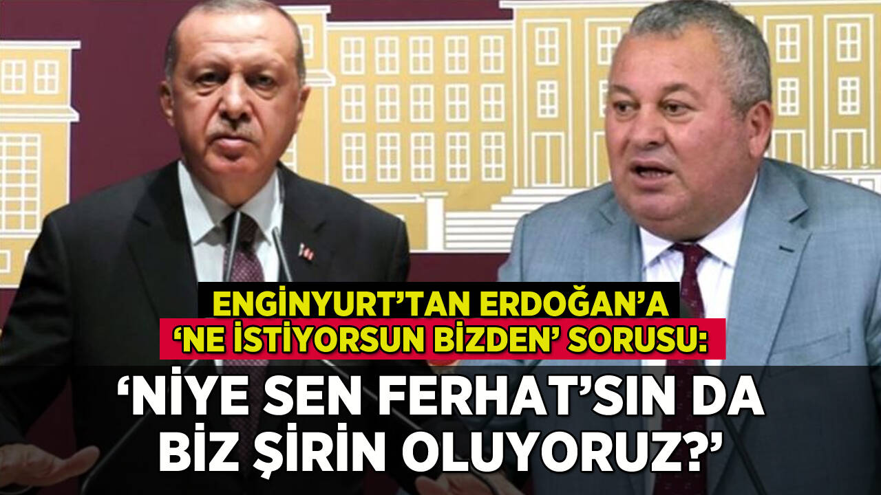 Enginyurt'tan Erdoğan'a ilginç soru: 'Niye sen Ferhat'sın da biz Şirin'iz?'